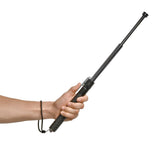 Police Force tactical 21‑inch automatic steel baton with one‑button deployment, textured grip, window breaker, and nylon holster