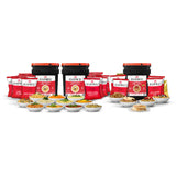 ReadyWise 360 serving emergency survival food storage buckets with all of the contents shown
