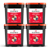 readywise 480 serving freeze-dried fruit bundle with bananas blueberries strawberries and apples in emergency food storage buckets