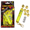 GLOWORKS 5 head red laser pointer with keychain and interchangeable pattern tips.
