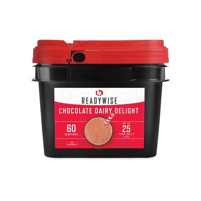 60 serving chocolate milk emergency drink bucket with long-term food storage beverage mix