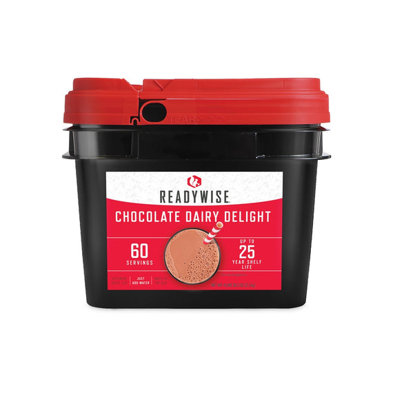 60 serving chocolate milk emergency drink bucket with long-term food storage beverage mix