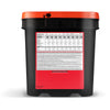 84 Serving Breakfast and Entree Grab and Go Bucket shwoing nutrition facts and calories per serving