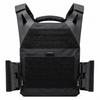 AR500 Invictus Gen 2 plate carrier in black shown with laser‑cut MOLLE, lightweight profile, and adjustable shoulder straps for tactical loadouts.
