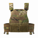R500 ballistic plate carrier shown in a camouflage pattern with front panel and shoulder straps visible.