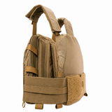 Detailed side view of the Regicide plate carrier featuring all of the details for a good fit.