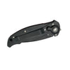 Twelve stainless steel folding knives with mixed handle colors displayed upright, each equipped with a belt clip.