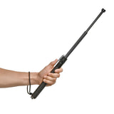 26‑inch automatic steel baton with one‑button deployment, textured grip, window breaker, and nylon holster