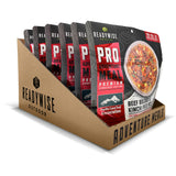 beef bulgogi and kimchi fried rice signature edition case of 6 freeze-dried adventure meal pouches with beef, rice, kimchi, and vegetables