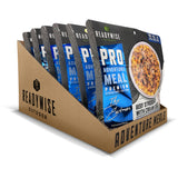 beef stroganoff signature edition freeze-dried adventure meal with beef, pasta, mushrooms, and cream sauce for camping and preparedness case of 6 pouches