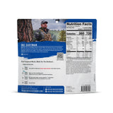 signature edition beef stroganoff pouch designed for camping, hiking, and emergency food storage nutrition facts shown