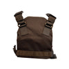 Blackhawk low vis hard plate carrier for 9.5 x 12.5 armor plates showing the rear or backside view