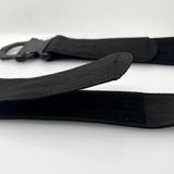 Side‑view image of the Blackhawk reinforced duty belt showing its rigid construction, reinforced webbing, and buckle profile.