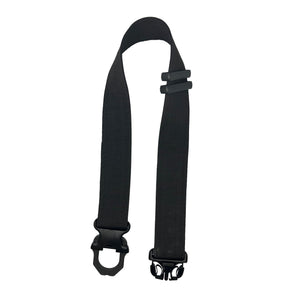 Blackhawk reinforced duty belt shown with rigid construction, heavy‑duty stitching, and secure buckle system.