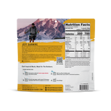breakfast skillet signature edition pro adventure meal case of 6 freeze-dried meal pouches with eggs, sausage, cheese, peppers, and potatoes nutrition facts shown