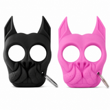 brutus self‑defense keychain bundle with one black and one pink unit shown side by side
