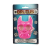 brutus pink self‑defense keychain shown in its manufacturer packaging with product branding and feature highlights