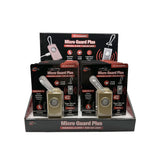 Micro Guard Plus personal alarm shown in bulk‑wholesale packaging with multiple units displayed together.