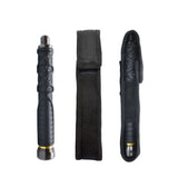 Dark Knight 21‑inch expandable steel baton shown with all included contents: baton, holster, and packaging