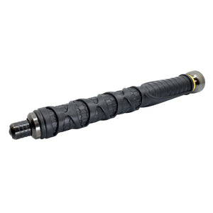 Close‑up of the steel tip on the Dark knight 26‑inch expandable steel baton showing reinforced end‑cap construction