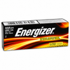 Retail packaging for Energizer Industrial AAA alkaline batteries showing the yellow‑and‑black branding and battery illustrations with 24 battery count inside the carton.