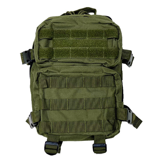 Every Day Tactical Pack green MOLLE gear bag with multiple storage compartments.