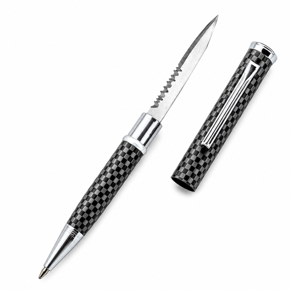 Pain Pen Stun Gun and Executive Carbon Fiber Pen Knife self-defense bundle with two discreet everyday carry protection tools.