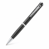 Executive carbon‑fiber pen knife shown with sleek pen‑style body and partially revealed blade.
