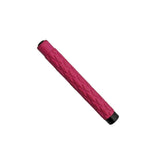 Closed 26‑inch pink expandable baton shown in its compact form with textured grip and steel end cap.