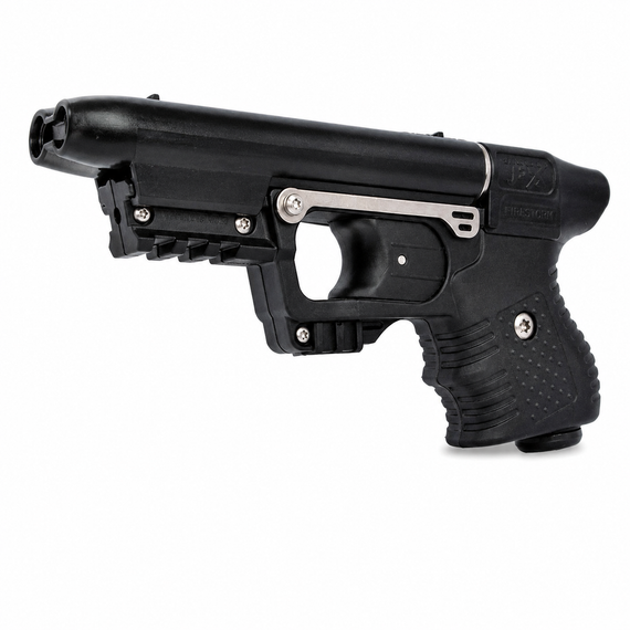 Black Firestorm JPX 2 pepper spray gun for self defense and personal protection.