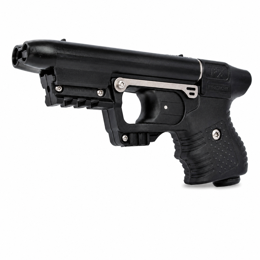 Black Firestorm JPX 2 pepper spray gun for self defense and personal protection.