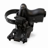 Firestorm VEGA JPX 2 Generation 1 left-hand Level 2 black Kydex holster with adjustable belt mount for secure duty carry.