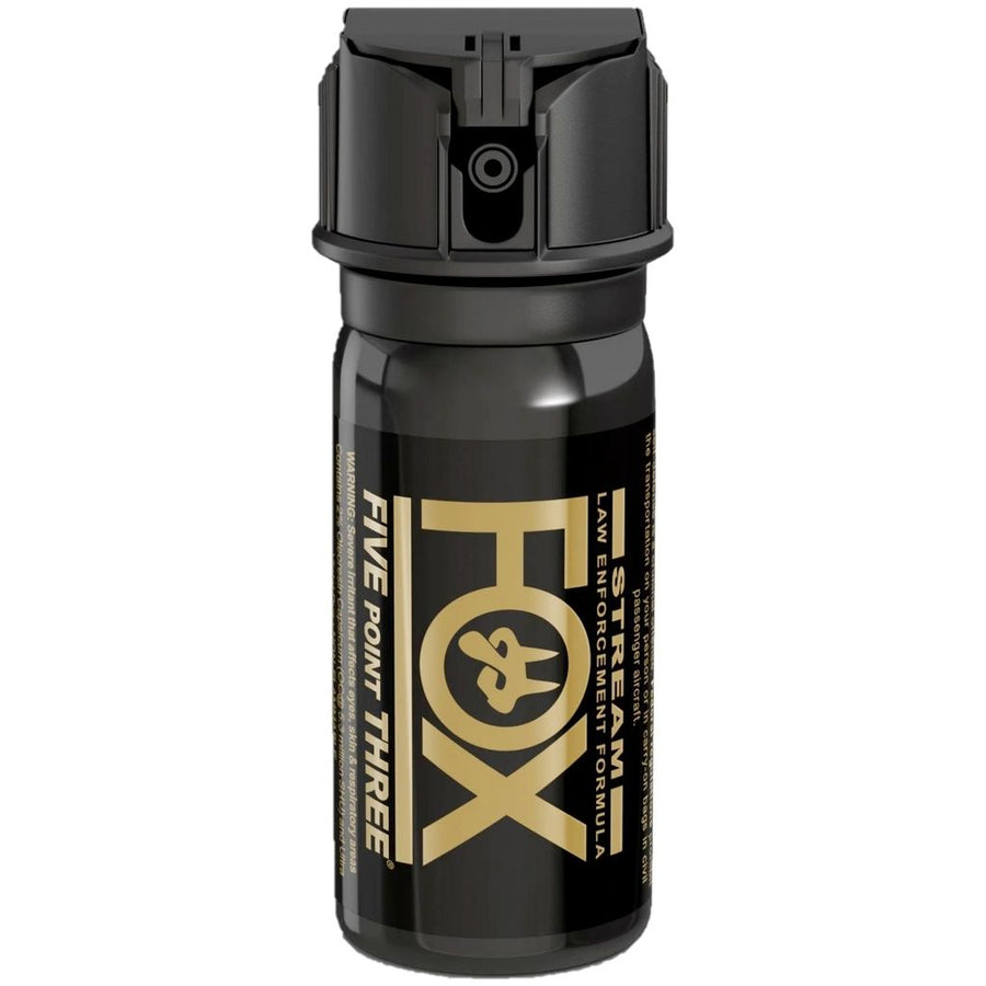 Fox Labs Five Point Three Stream Pepper Spray 1.5 oz police-strength OC pepper spray with stream delivery.