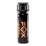 Fox Labs One Point Four Stream Pepper Spray 2 oz with stream spray pattern and UV marking dye.
