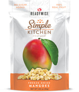 Simple Kitchen Freeze-Dried Mangoes showing the front side of the sealed pouch