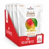 Simple Kitchen Freeze-Dried Mangoes 6 Pack featuring six pouches of real freeze-dried mango snacks with no artificial flavors or preservatives