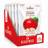 Simple Kitchen Freeze-Dried Sweet Apples 6 Pack featuring six pouches of real freeze-dried apple snacks for healthy everyday snacking