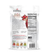 Sealed pouch pack of Simple Kitchen freeze‑dried sweet apple snacks shown for clean, everyday snacking with nutrition facts shown