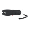 Close‑up of the Grab Guard stun gun showing the alarm button and power lever on the side of the device.