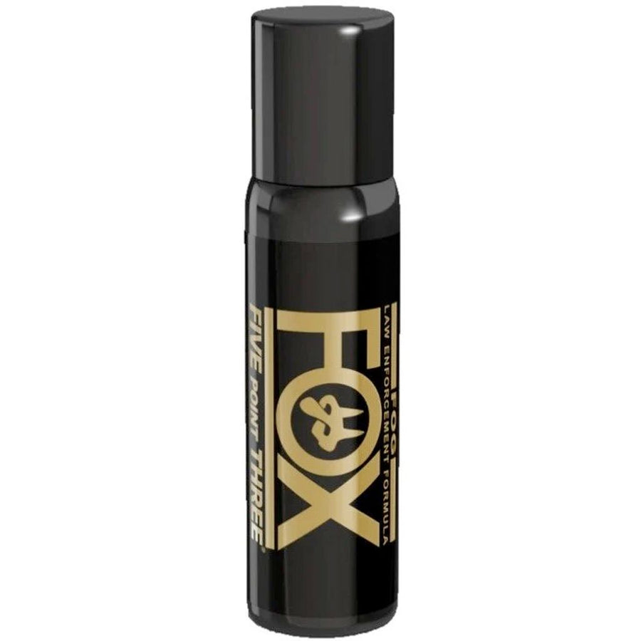 fox labs product label showing model information and warnings