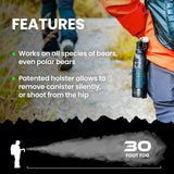 Griz Guard bear spray fogger 7.9 oz specs