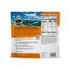 biscuits and gravy pouch label close‑up showing ingredients, nutrition facts, and serving details