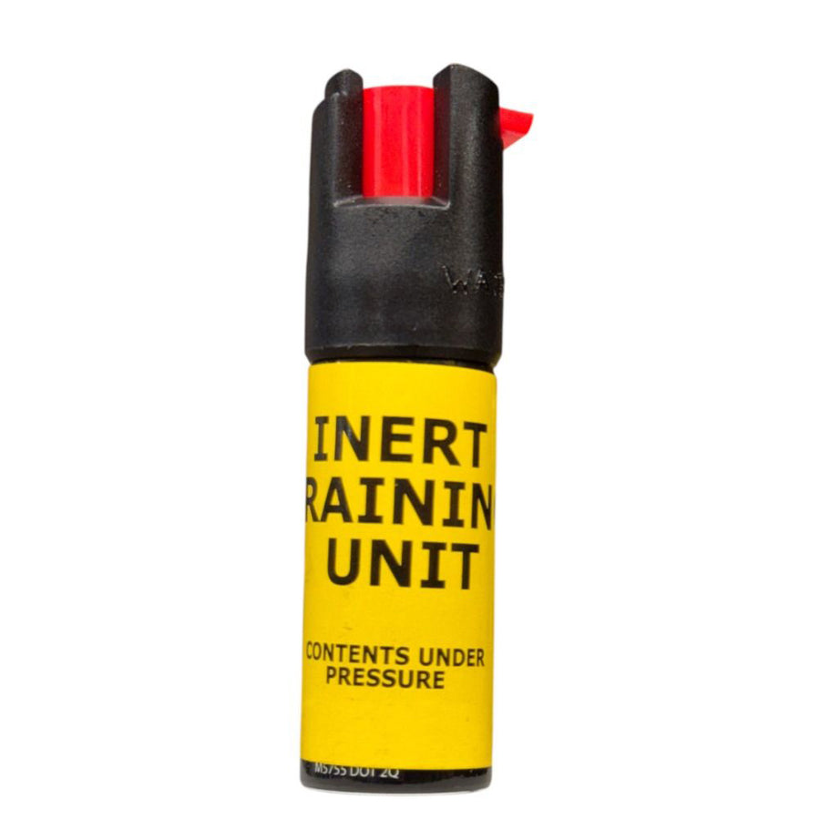water‑based inert practice spray canister shown upright