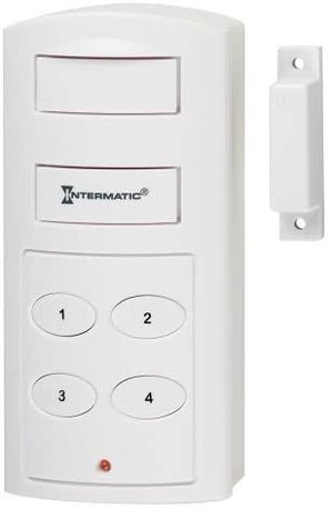 Intermatic magnetic contact alarm with keypad 2-pack for doors, windows, cabinets, and home security.