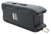Jolt Jack stun gun shown with black buttons and a visible charge port on the side of the device.