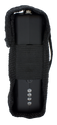 Side profile of the Jolt Jack stun gun displayed alongside the molded black holster designed for belt or pocket carry.