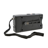jolt mini stun gun charging flashlight, belt clip and safety pin inserted
