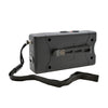 jolt mini stun gun charging flashlight, belt clip and safety pin inserted