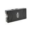 jolt mini stun gun with usb charging flashlight and belt clip black