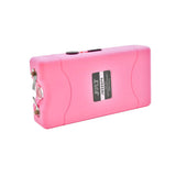 jolt mini stun gun with usb charging flashlight and belt clip pink